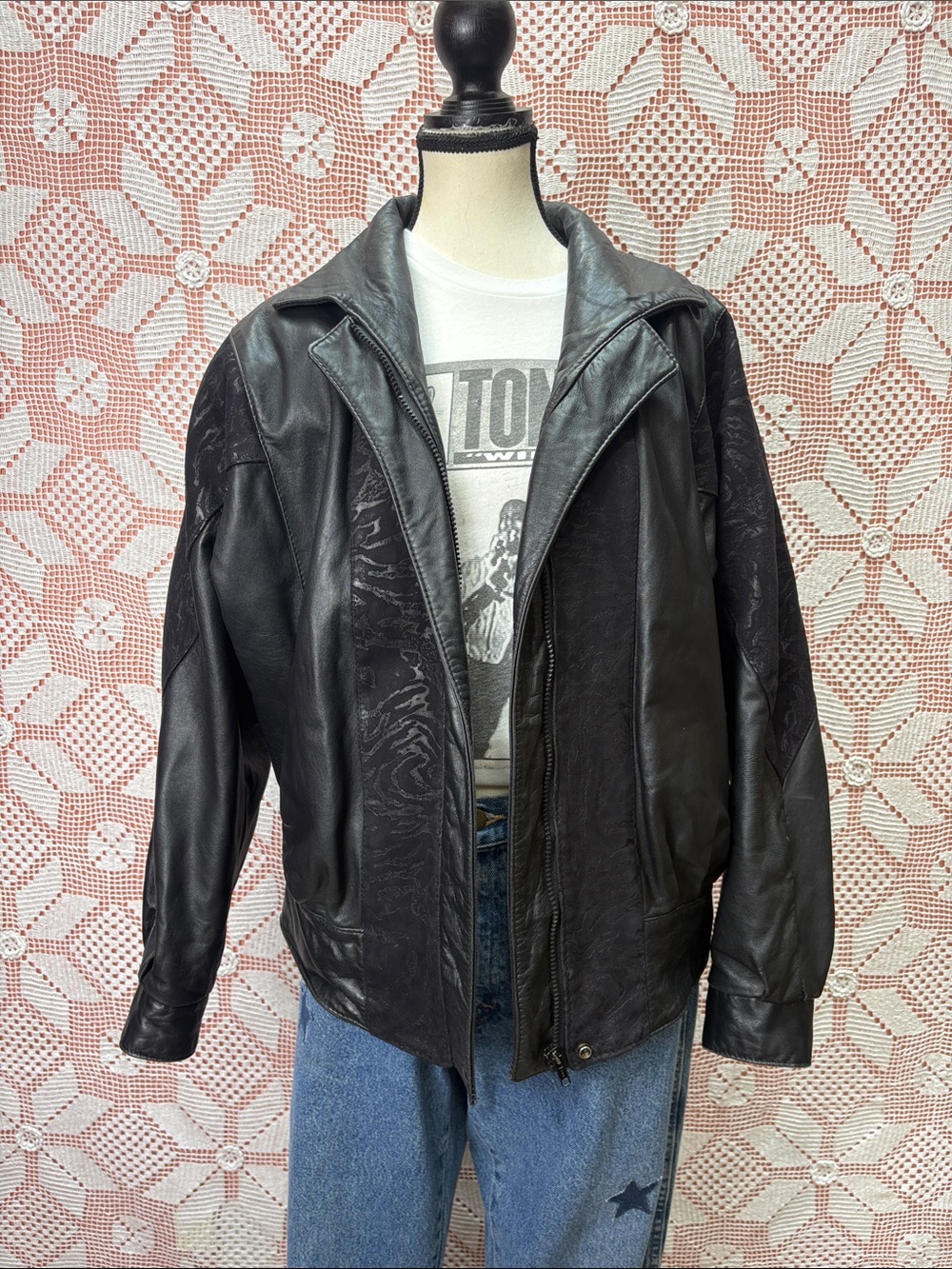 Vintage Hemingway Collection Black Leather Jacket 9/10